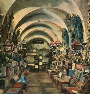 Tour a pie catacombe dei cappuccini Palermo Italia Foto