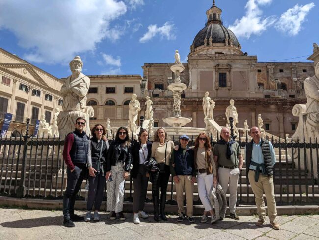 Palermo Free Walking Tour with local guide in english Piazza Pretoria Sicily Italy