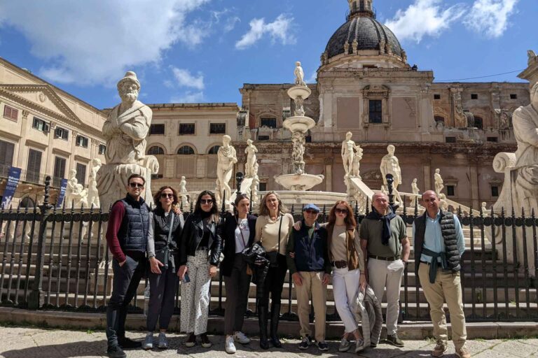 Palermo Free Walking Tour with local guide in english Piazza Pretoria Sicily Italy